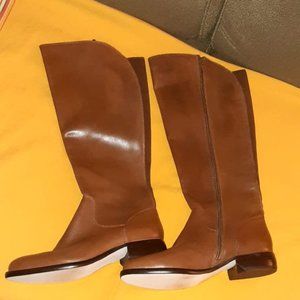 NEVER WORN EASY SPIRIT REYNEE RIDING BOOTS - SIZE 6 M - BROWN LEATHER